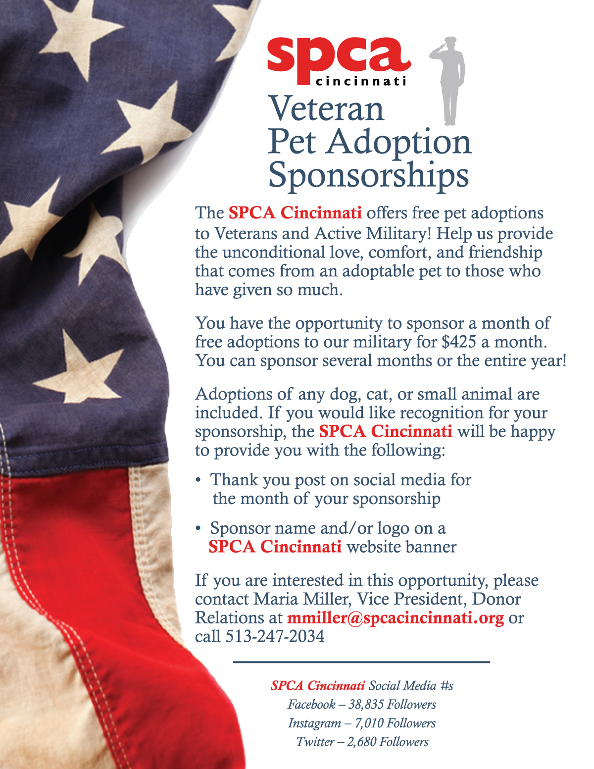 Veteran adoption sponsorship